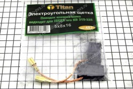 Щётка электроугольная  5х8х16 поводок, клемма-мама для ISKRA KB315-325 (мод-487)
