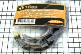 Щётка электроугольная  5х13,5х30 пружина,  пятак d-7 для пылесосов и имп.стир.машин ARI  (мод. 431), (уп 10 пар)