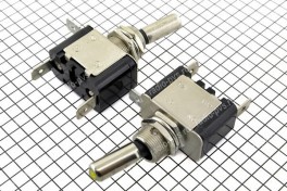 Тумблер ASW-07D  (on-of)  2 pin  с подсветкой  12V/20A  (жёлтый)
