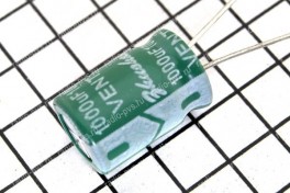 Конденсатор 1000,0 х 10 V (8 х 12) 105&deg;