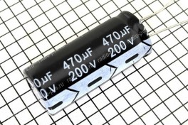 Конденсатор 470,0 х 200 V (18 х 40) 105&deg;