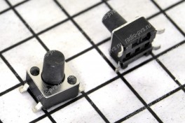 Кнопка мини  4,5х4,5   4 pin  горизонтальная  H- 6,0 мм (K-09) SMD