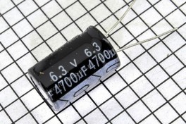 Конденсатор 4700,0 х 6,3 V (13 х 20) 105&deg;