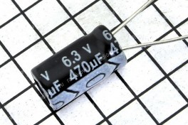 Конденсатор 470,0 х 6,3 V (6 х 12) 105&deg;