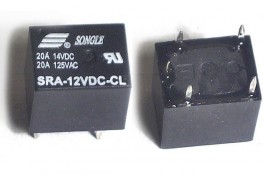 Реле  12В 20А SRA-12VDC-SL (20A 14VDC, 20A 125VAC, DC12V) 16x12x14 мм