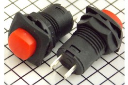 Кнопка PBS-35B (DS225) (R13-511)  квадратная, на замыкание (красная)