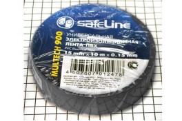 Изолента  "Safeline" 15 мм х 10 м чёрная