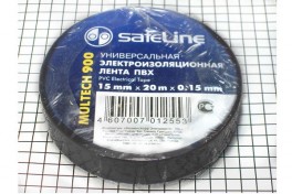 Изолента  "Safeline" 15 мм х 20 м чёрная