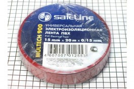 Изолента  "Safeline" 15 мм х 20 м красная